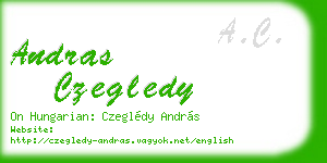 andras czegledy business card