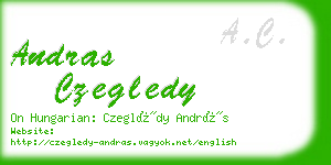 andras czegledy business card